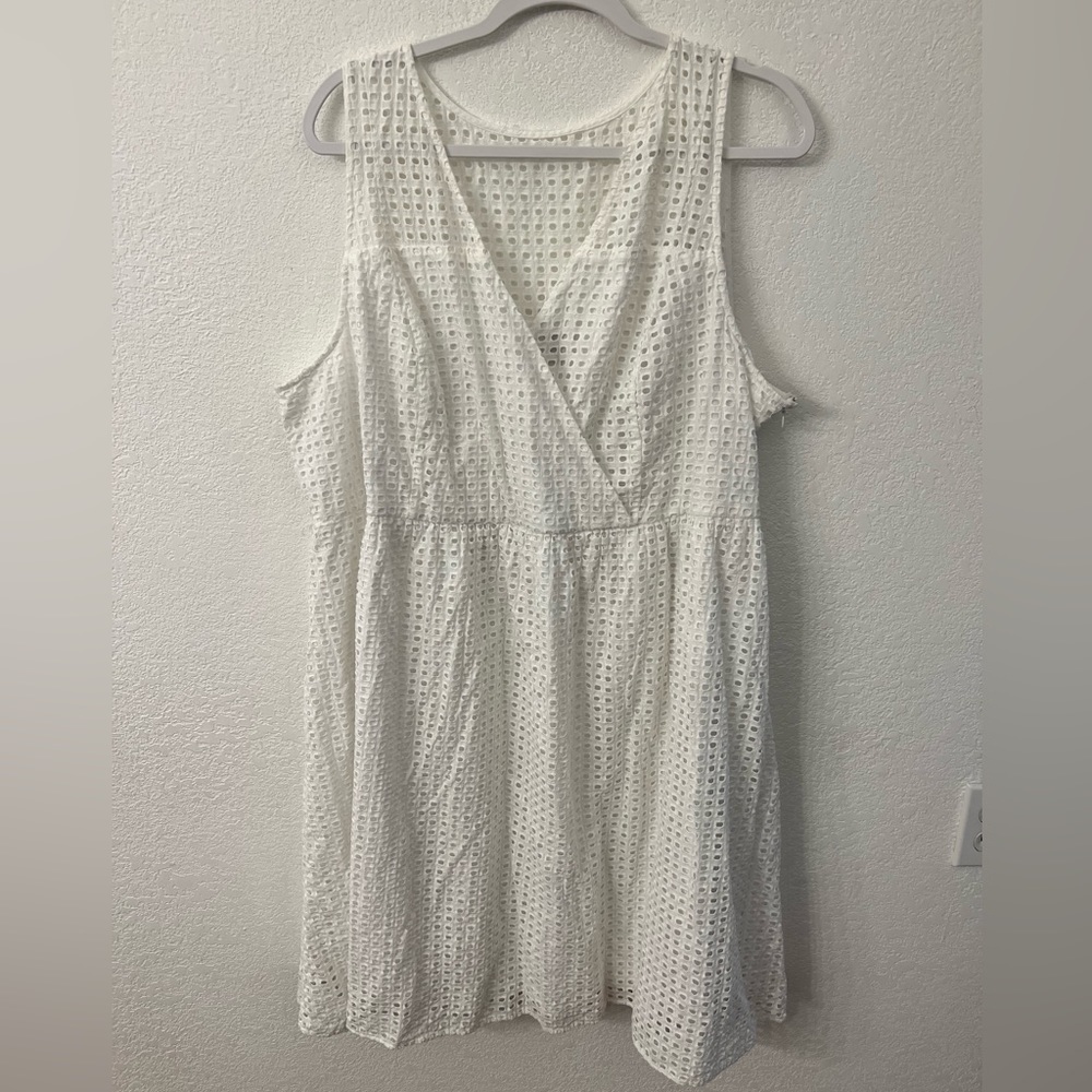 Lane Bryant white dress womens size 26